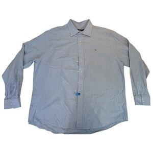 Vineyard Vines Whale Shirt Mens XL Light Blue Button Down Long Sleeve Casual